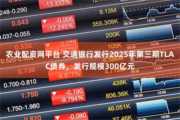 农业配资网平台 交通银行发行2025年第三期TLAC债券，发行规模300亿元